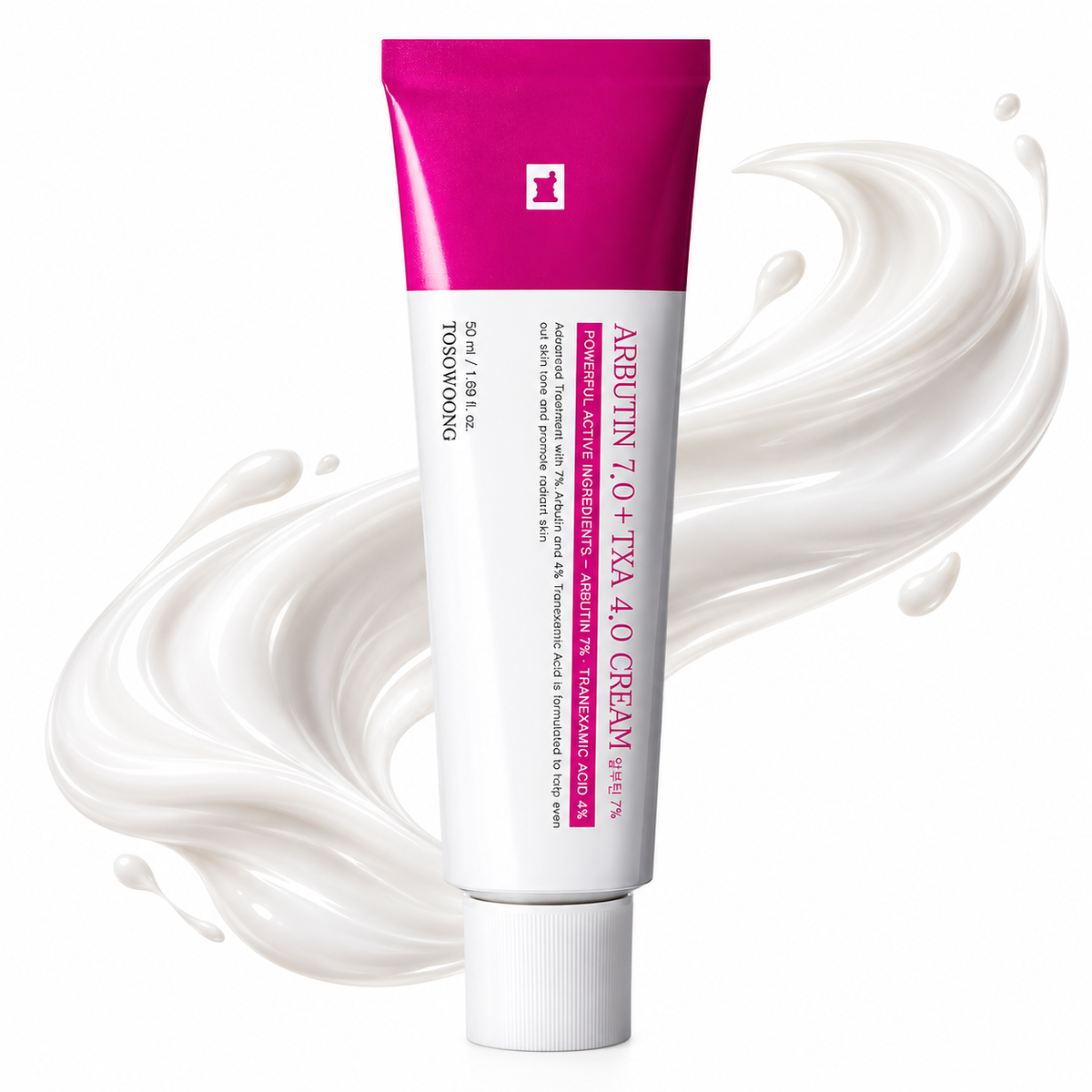 Creme Facial TOSOWOONG com Arbutina 7% e Ácido Tranexâmico 4% – Para Manchas e Luminosidade, 50 ml