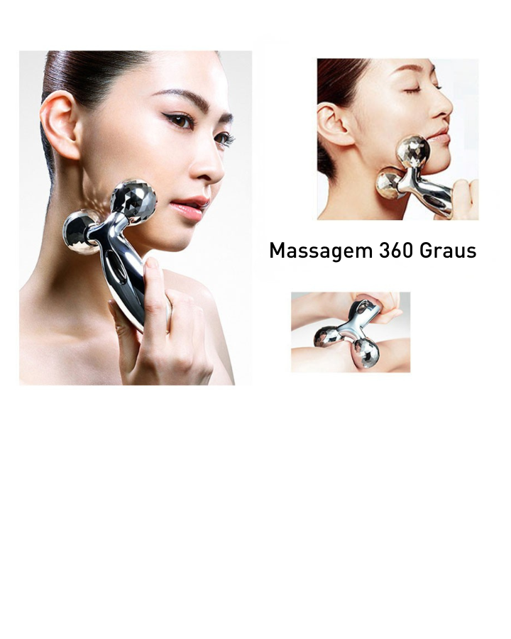 Rolo Massageador 3D - Drenagem para Lifting Facial