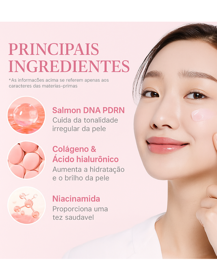Creme Hidratante Facial Medicube com Cápsulas de Colágeno com PDRN e DNA de Salmão