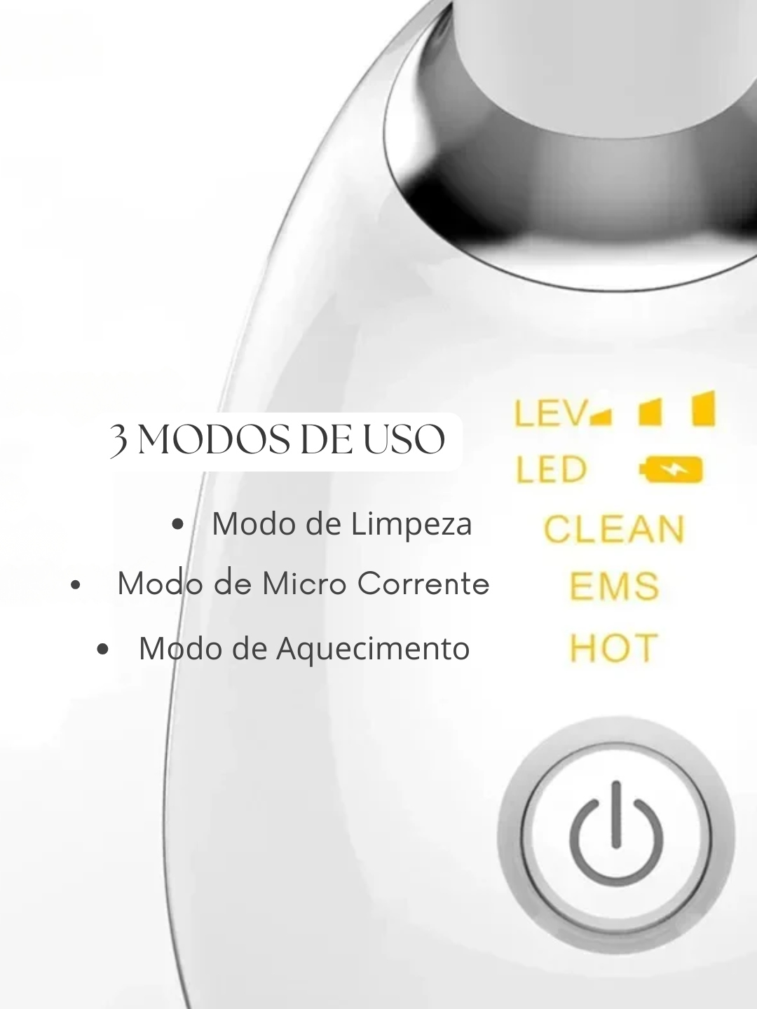 Kemoko Dispositivo de Beleza para Pescoço e Rosto com Microcorrente para lifting facial