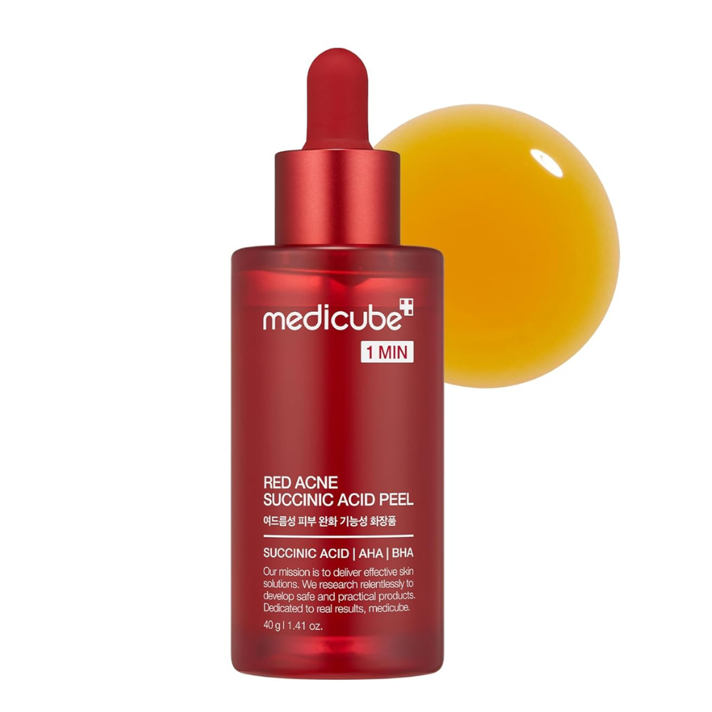 Red Acne Succinic 
- Reduz o excesso de sebo,
esfolia eficazmente e refina os poros.