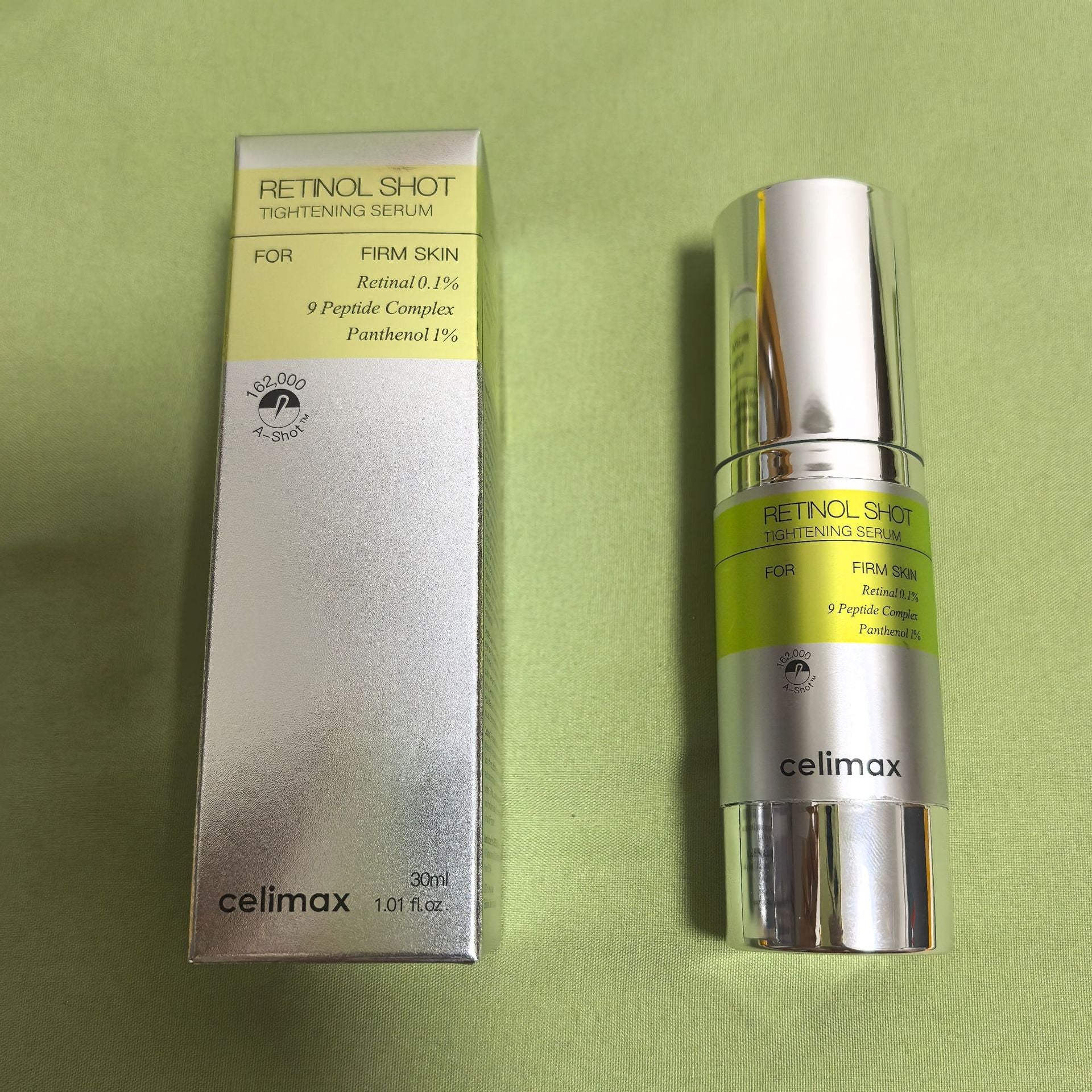 Celimax Sérum com Retinol Puro 0,1% e 9 Peptídeos para Linhas Finas, Poros Visíveis e Firmeza – 30 ml