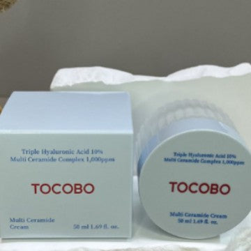 Hidratante Tocobo com Ceramidas e Ácido Hialurônico 10% – Hidratação Profunda, Barreira Fortalecida e Textura Leve | Vegano