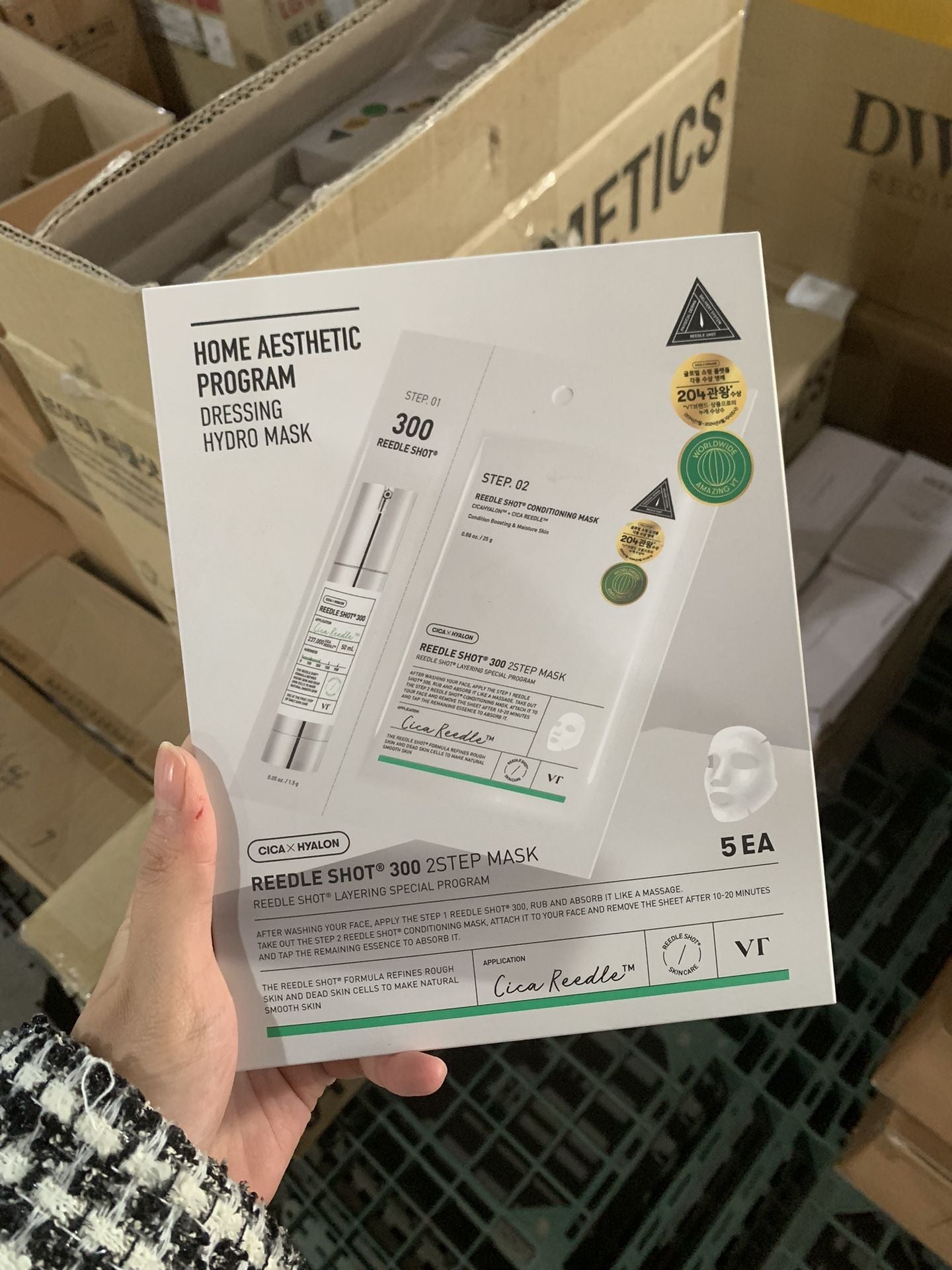 Sérum VT CICA Reedle Shot 300 Advanced Night Exossomo - Microagulhamento em Creme, , Pele de Vidro Coreana e Regeneração