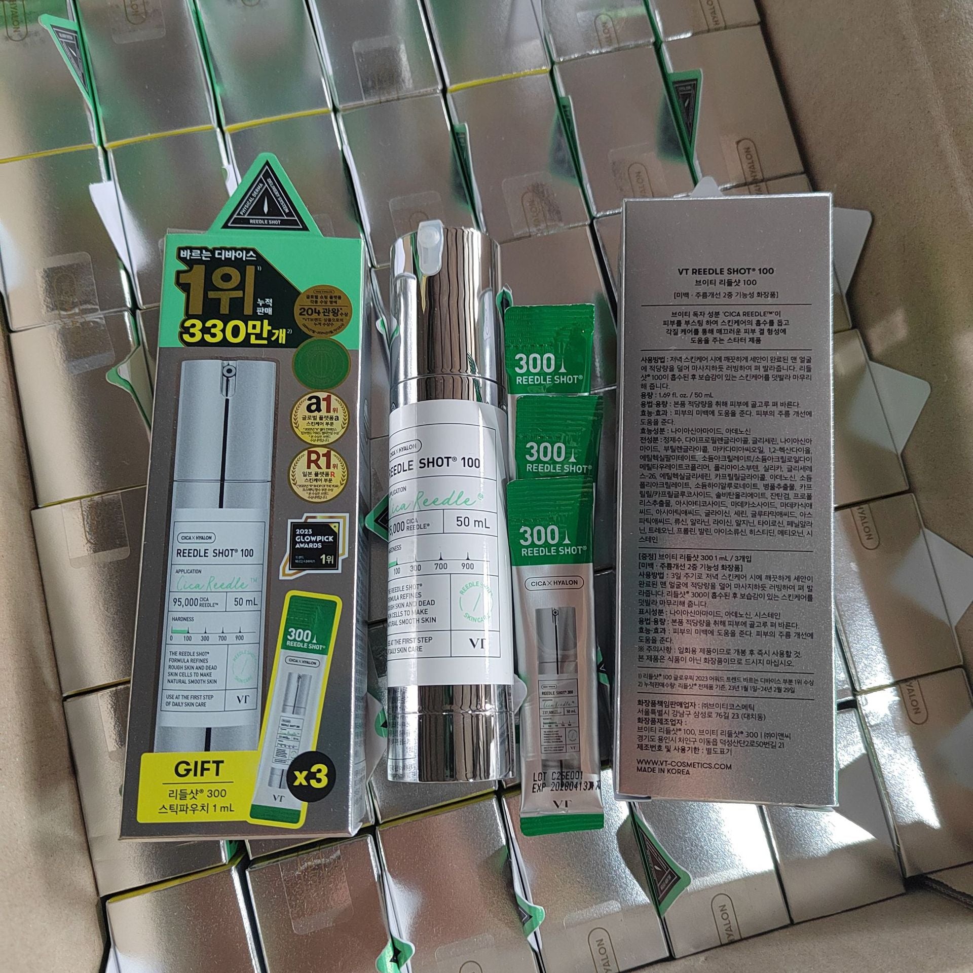 Sérum VT CICA Reedle Shot 300 Advanced Night Exossomo - Microagulhamento em Creme, , Pele de Vidro Coreana e Regeneração