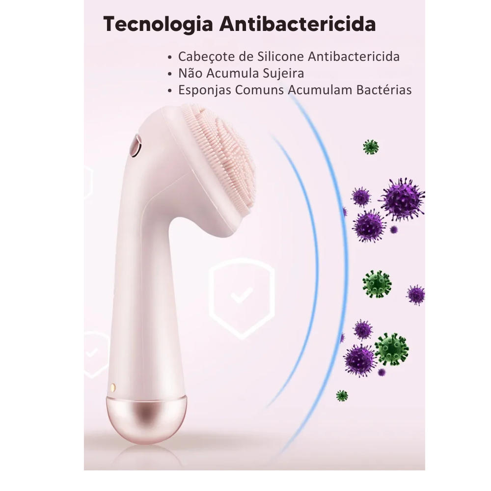 Escova de Limpeza Facial Sônica À Prova D'água, Equipamento de beleza