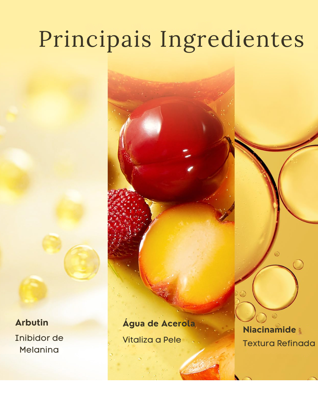 Sérum Iluminador Facial com Niacinamida 4%, TXA e Vitamina C | EQQUALBERRY para Manchas e Tom Irregular