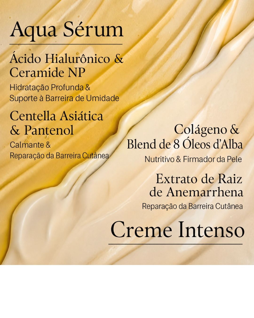 ´D´Alba Double Serum Cream 2 em 1  Firmeza e Hidratação Profunda da Pele