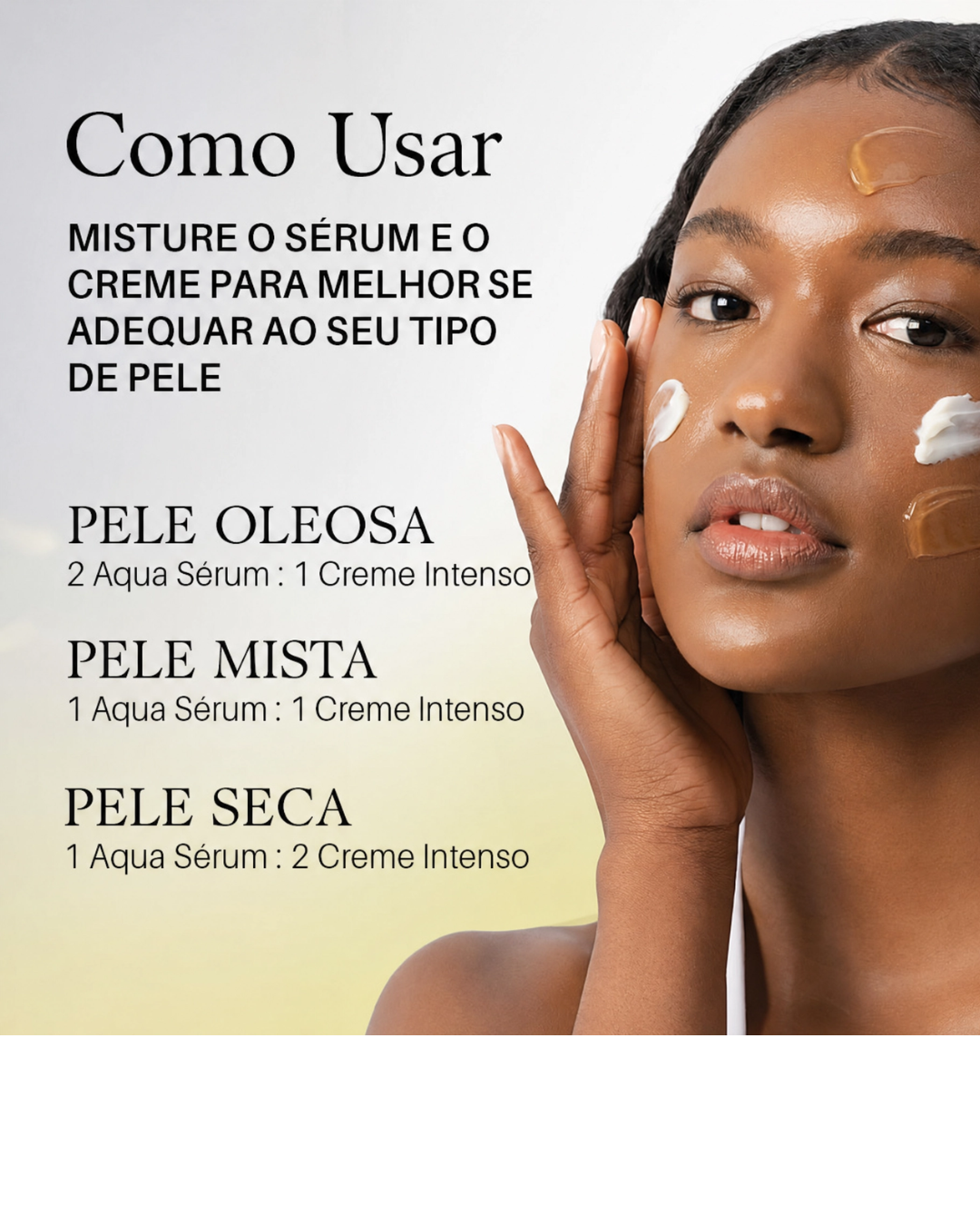 ´D´Alba Double Serum Cream 2 em 1  Firmeza e Hidratação Profunda da Pele