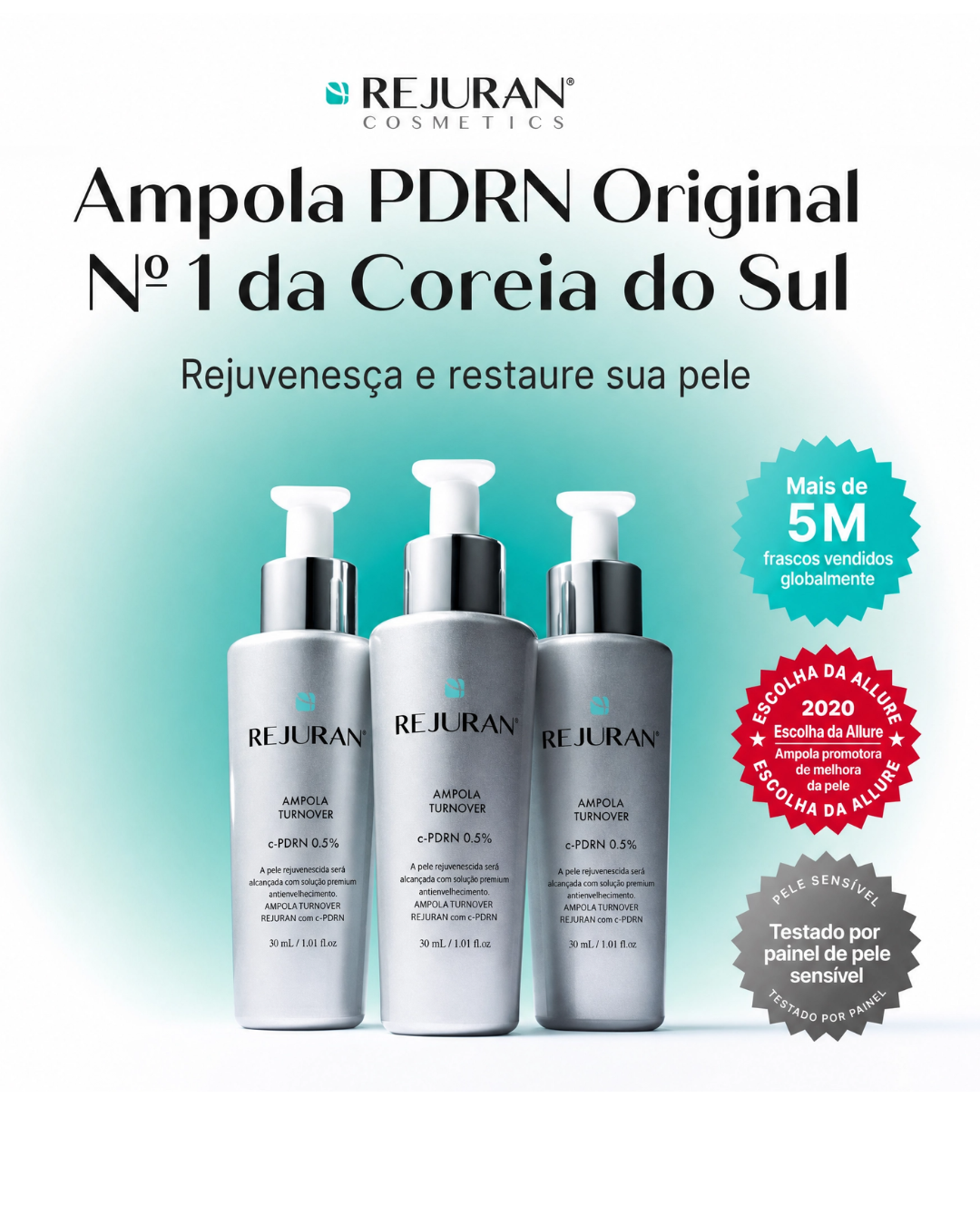 Sérum Rejuvenescedor para Peles Maduras com PDRN de DNA de Salmão | REJURAN® Turnover Ampoule c-PDRN®
