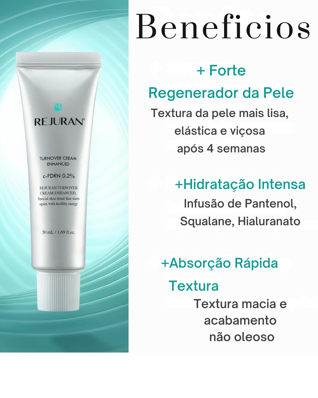Creme Facial Rejuvenescedor para Peles Maduras com PDRN de DNA de Salmão | REJURAN® DOT™ c-PDRN
