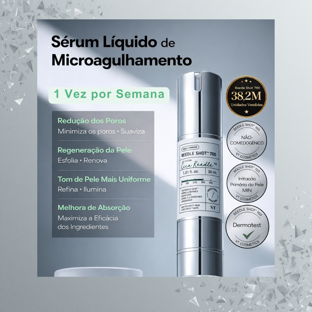 VT COSMETICS CICA Reedle Shot 700 - Sérum de Microagulhamento em Creme com Espículas e Exossomos