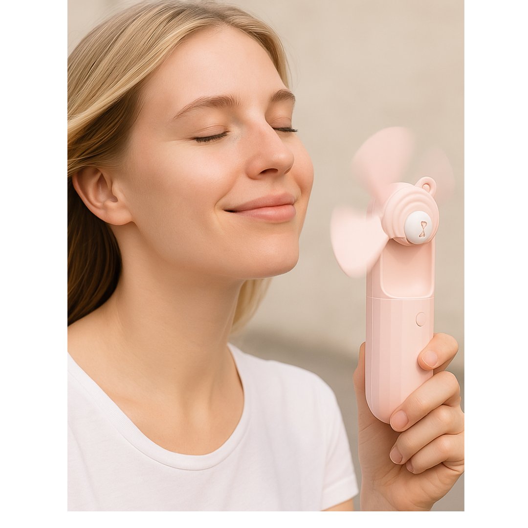 Ventilador de Bolso com Carregador USB Portátil Kantu - Refrescância em Qualquer Lugar - Koreya