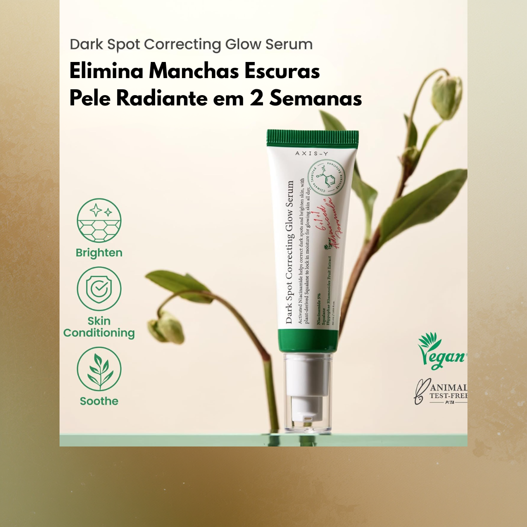 Sérum Clareador Axis-Y com 5% Niacinamida e Farelo de Arroz - Hidratação e Iluminação