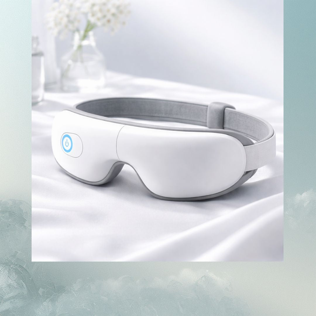Máscara Massageadora de Olhos Com Aquecimento, Airbag Musical Para Relaxamento
