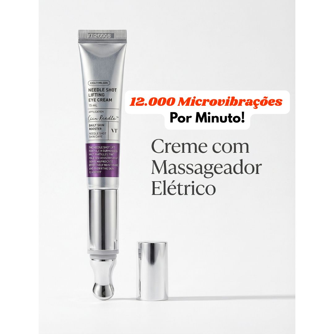 VT Reedle Shot Creme para Olhos com Ponta Vibratória e Microagulhamento em Creme - Efeito Lifting