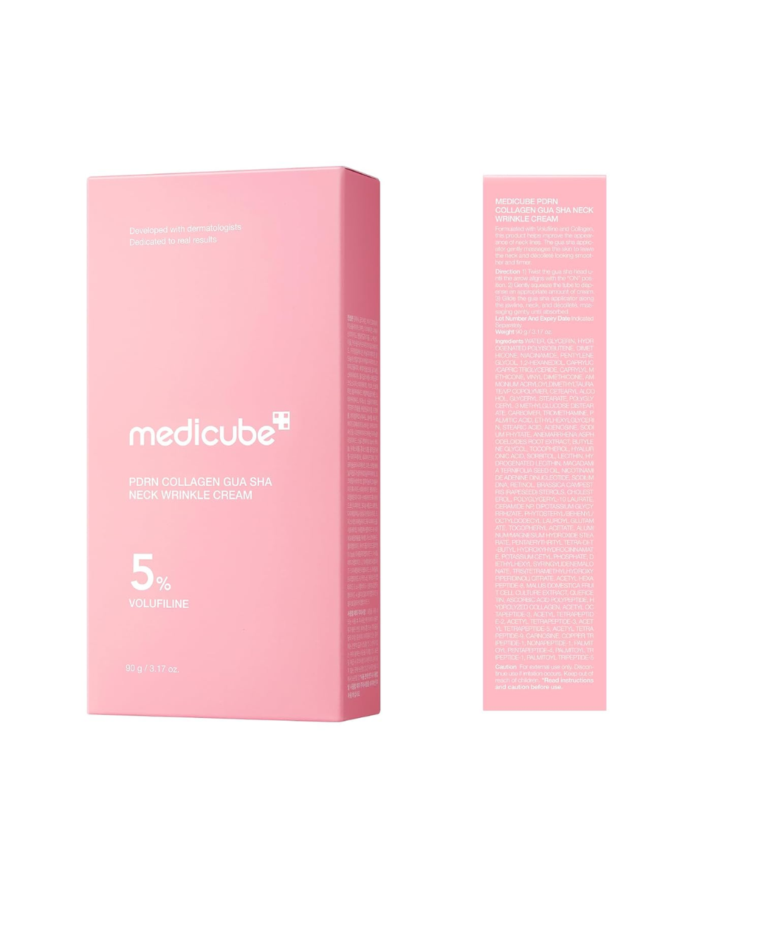 Medicube PDRN Medicube Collagen Gua Sha – Creme Firmador para Pescoço, Colo e Contorno Facial com Volufiline 5%