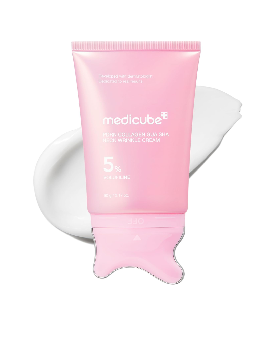 Medicube PDRN Medicube Collagen Gua Sha – Creme Firmador para Pescoço, Colo e Contorno Facial com Volufiline 5%