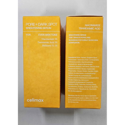 Sérum Clareador CELIMAX 30ml – Niacinamida + Ácido Tranexâmico - Pore Dark Spot -   Clareador