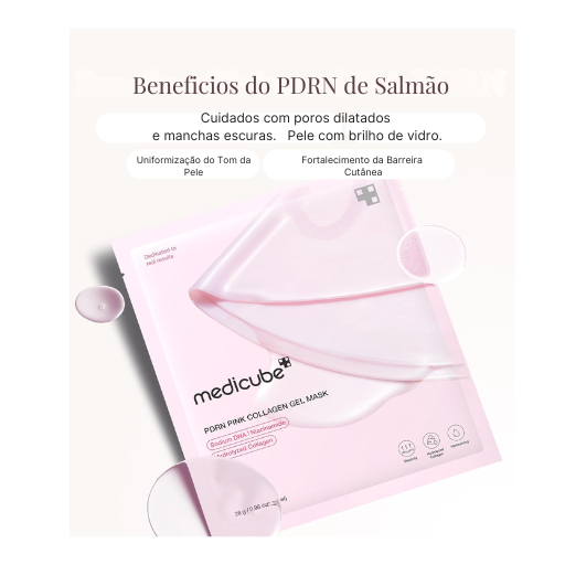 Máscara Facial Medicube com PDRN e Colágeno 4 unidades - Elasticidade e Hidratação 24h