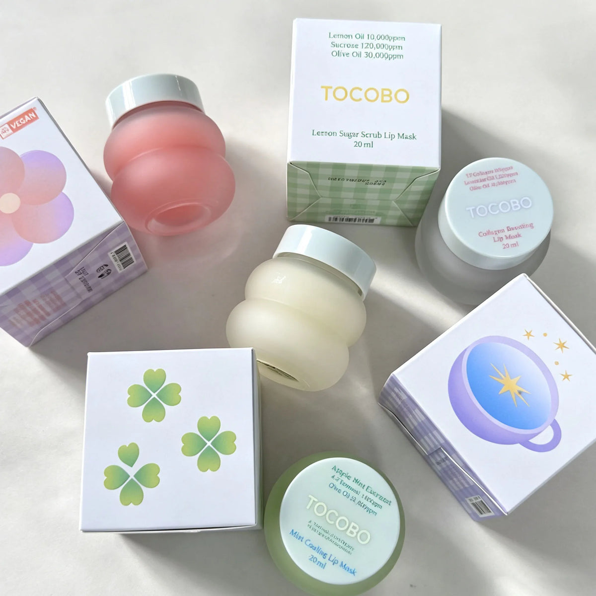 TOCOBO Vita Glazed Lip Mask – Máscara Labial Noturna Vegana com PHA para Lábios Secos e Rachados
