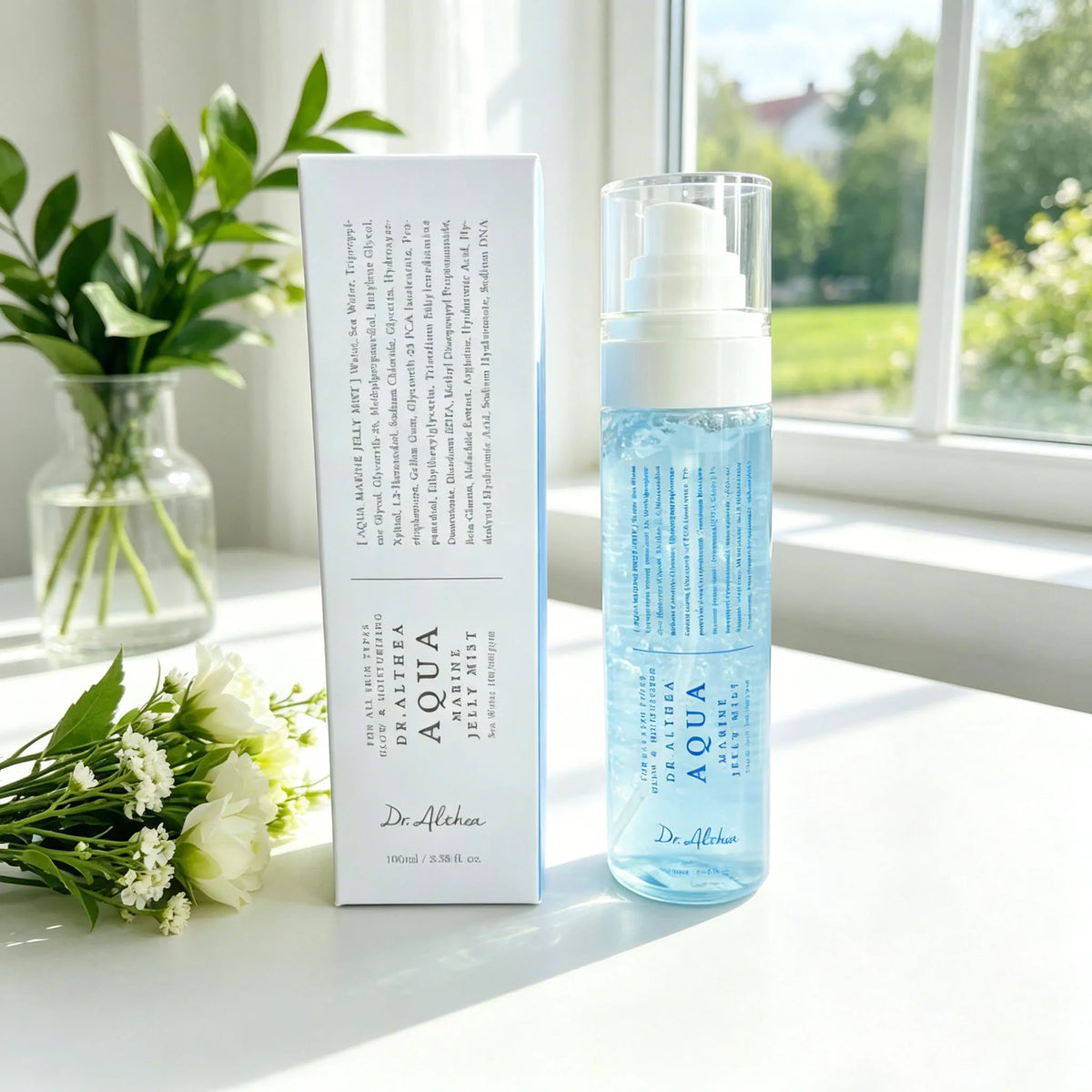 Dr.Althea Aqua Marine Jelly Mist 100ml – Bruma Facial Hidratante com PDRN Vegano e Triplo Ácido Hialurônico Hiadratação e Viço