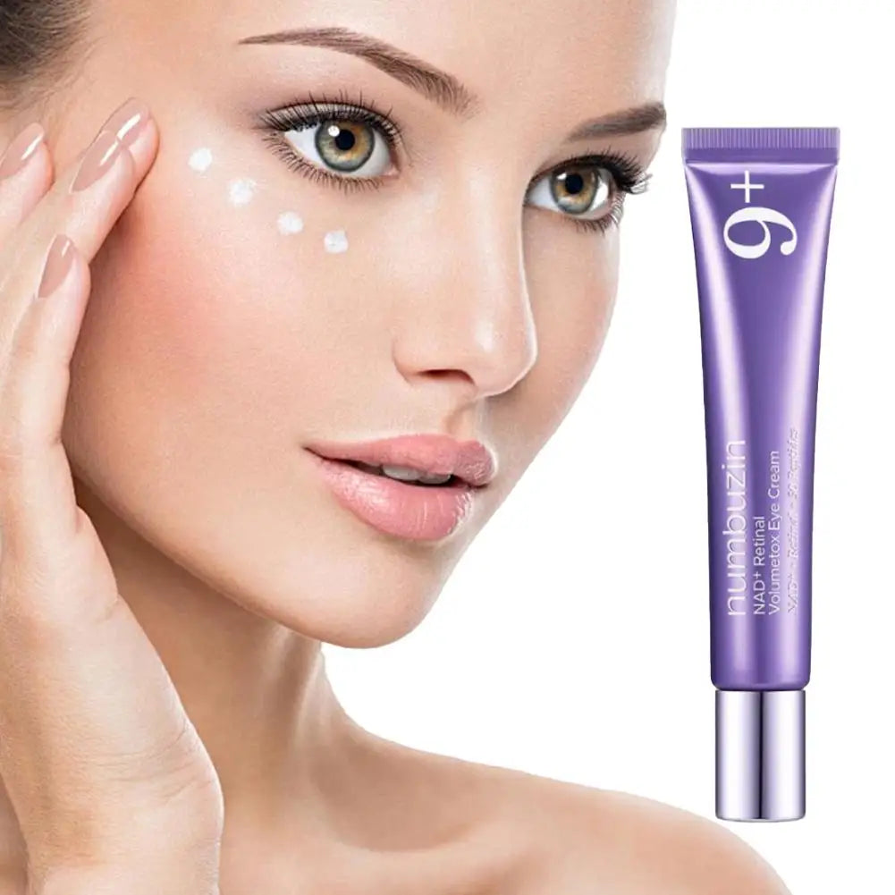 Creme para Olhos Numbuzin No.9 NAD+ Retinal Volumetox, Tratamento Anti-Envelhecimento, Reduz Linhas Finas, Rugas e Olheiras