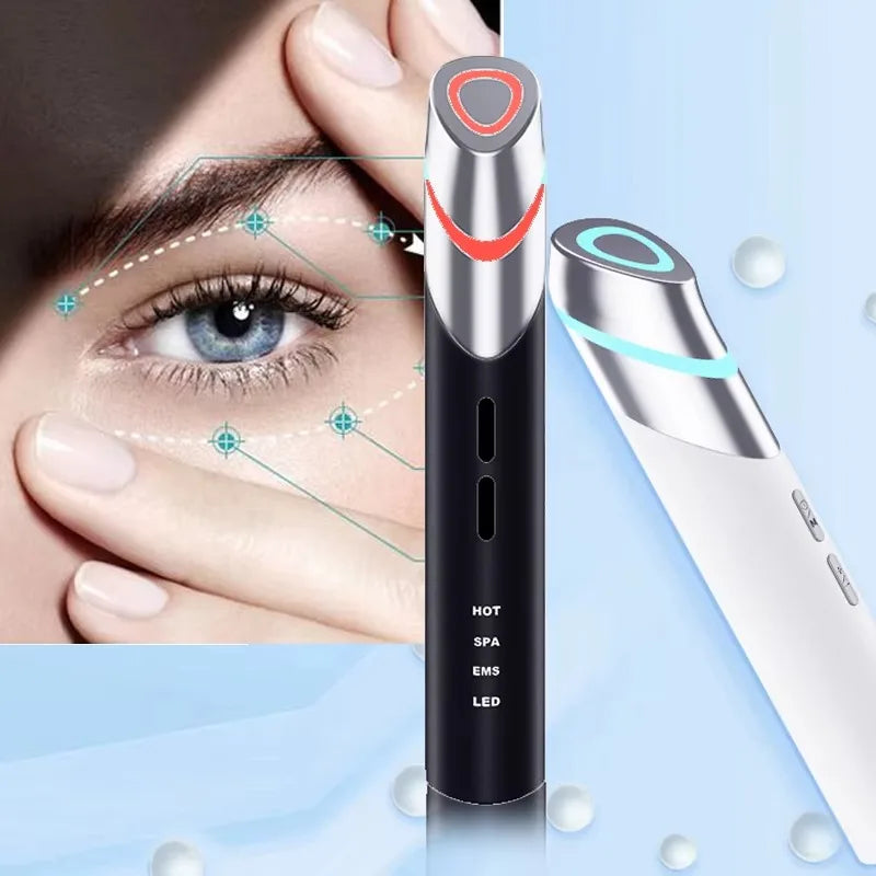 Glow Skin 4 em 1 – Aparelho Facial com Microcorrente, LED, Vibração e Aquecimento para Cuidados com Firmeza e Luminosidade