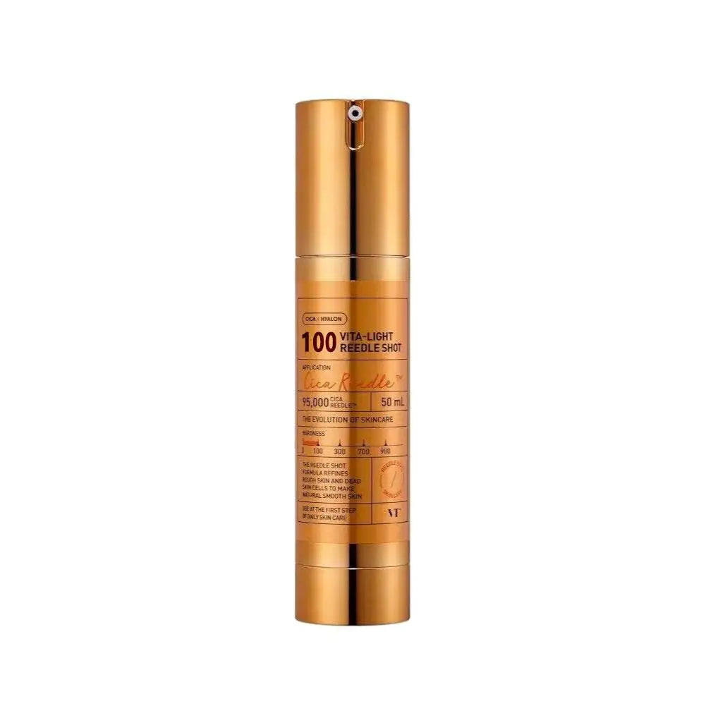 ✨ VT Vita-Light Reedle Shot 100 - Sérum Clareador com Vitamina C 99% + CICA REEDLE, Booster Coreano Hidratante e Iluminador ✨