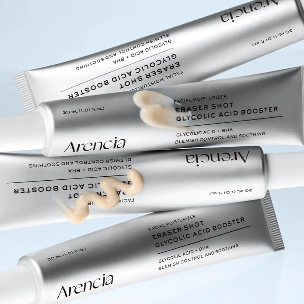 Arencia Eraser Shot Serum 30 ml – Sérum Esfoliante Facial com Ácido Glicólico, AHA e BHA para Redução de Poros e Uniformização