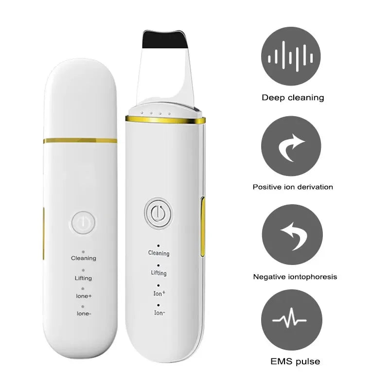 Extrator Ultrassônico com Ions - Removedor de Cravo, Limpeza Profunda dos Poros do Rosto