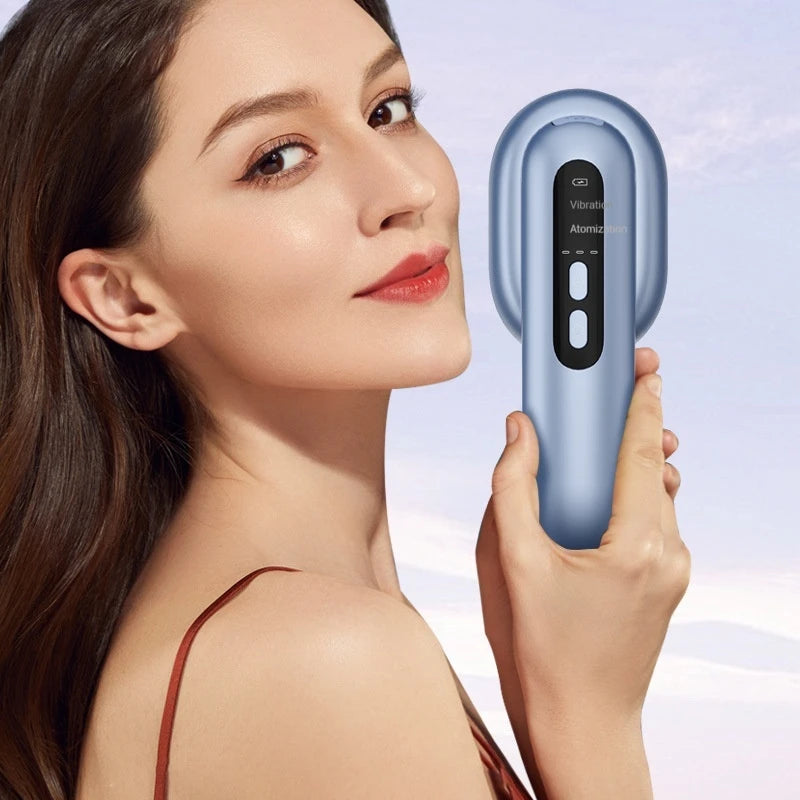 Escova massageadora elétrico para couro cabeludo – Pente de névoa vibratória para crescimento e cuidado do cabelo