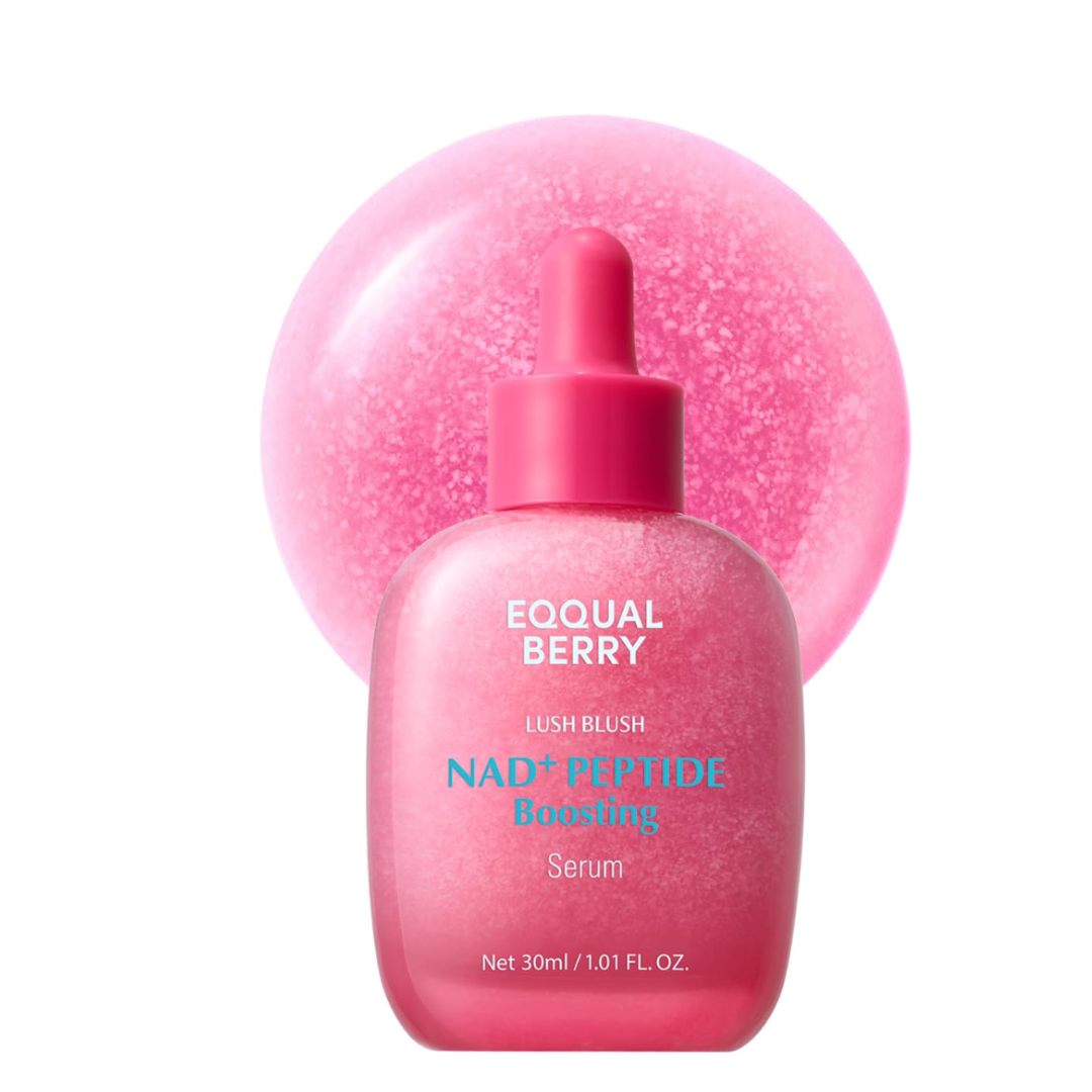 EQQUALBERRY NAD+ Peptide Boosting Serum com 14 Peptídeos e Ceramidas para Firmeza, Hidratação e Luminosidade – 30 ml