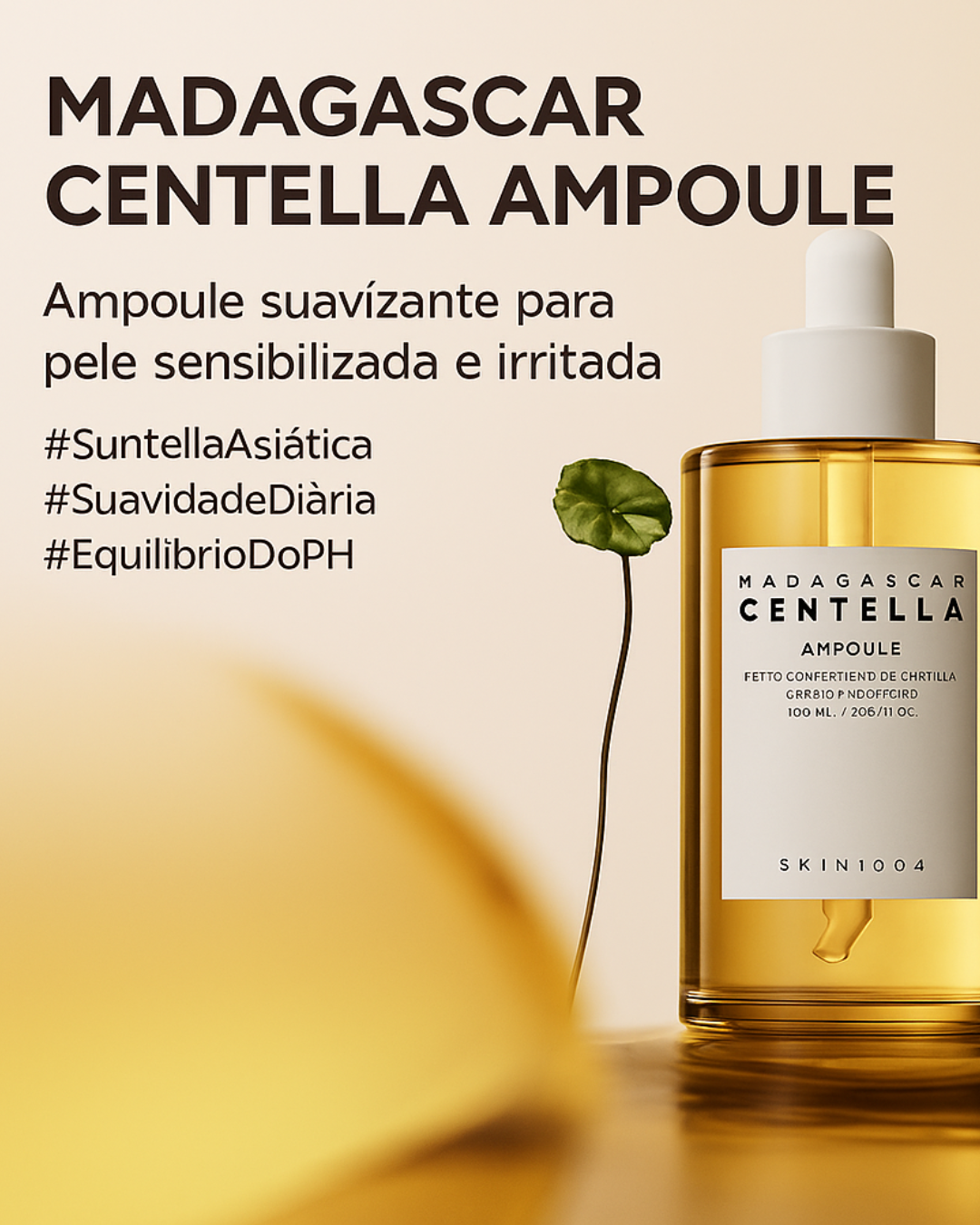 SKIN1004 Madagascar – Sérum Premium Calmante com Centella Asiática, Hidratação Profunda