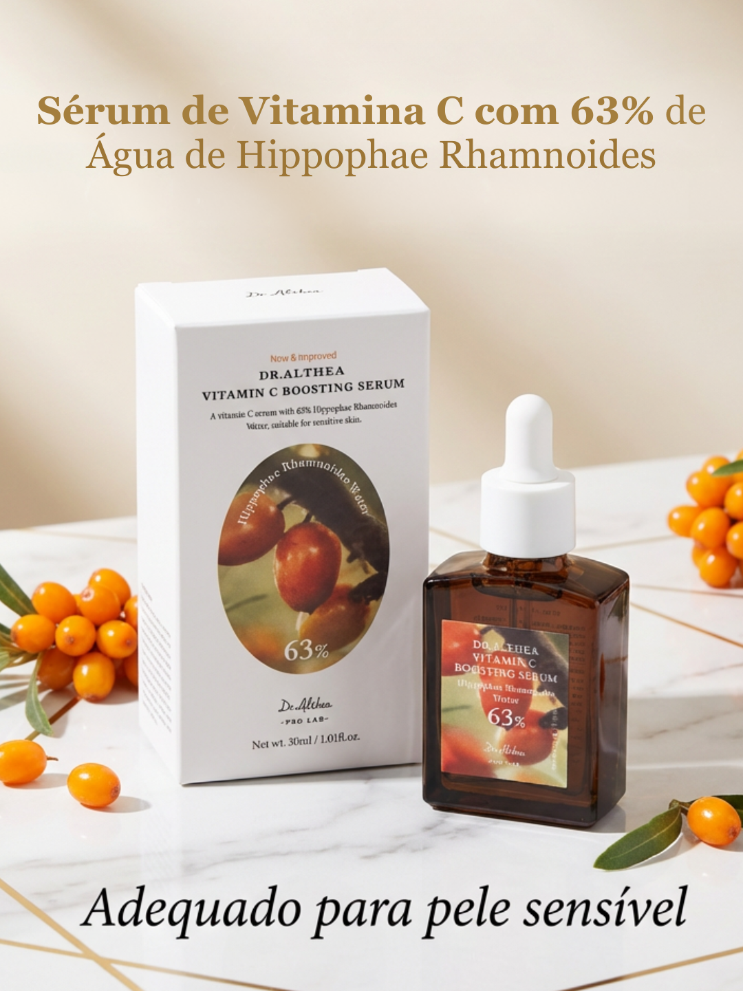 Dr.Althea Serum Concentrado de Vitamina C a 63% -  Essência Liquida de Ação Potente