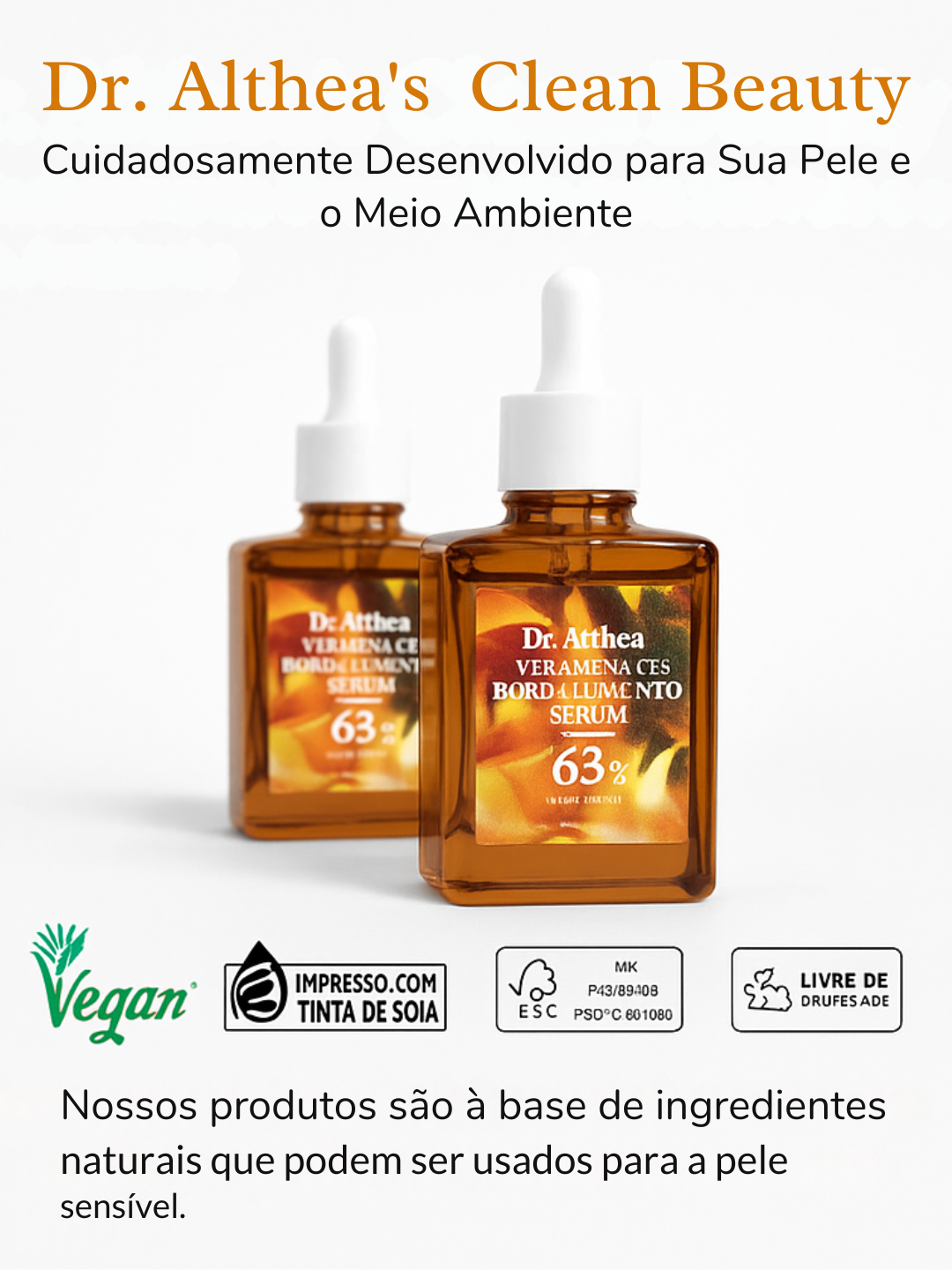 Dr.Althea Serum Concentrado de Vitamina C a 63% -  Essência Liquida de Ação Potente