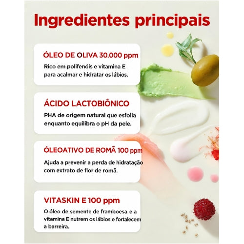 TOCOBO Vita Glazed Lip Mask – Máscara Labial Noturna Vegana com PHA para Lábios Secos e Rachados