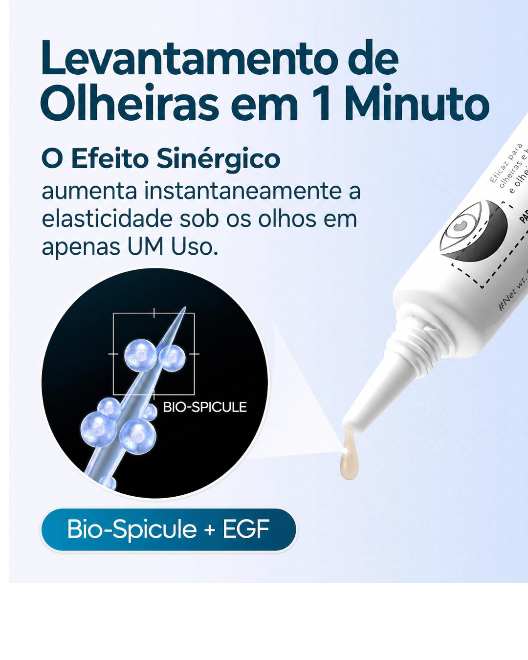 Eyephalt Eye Cream Dr. Melaxin – Hidratante para Olheiras, Bolsas e Inchaço com Bio-Spicule, EGF e Niacinamida