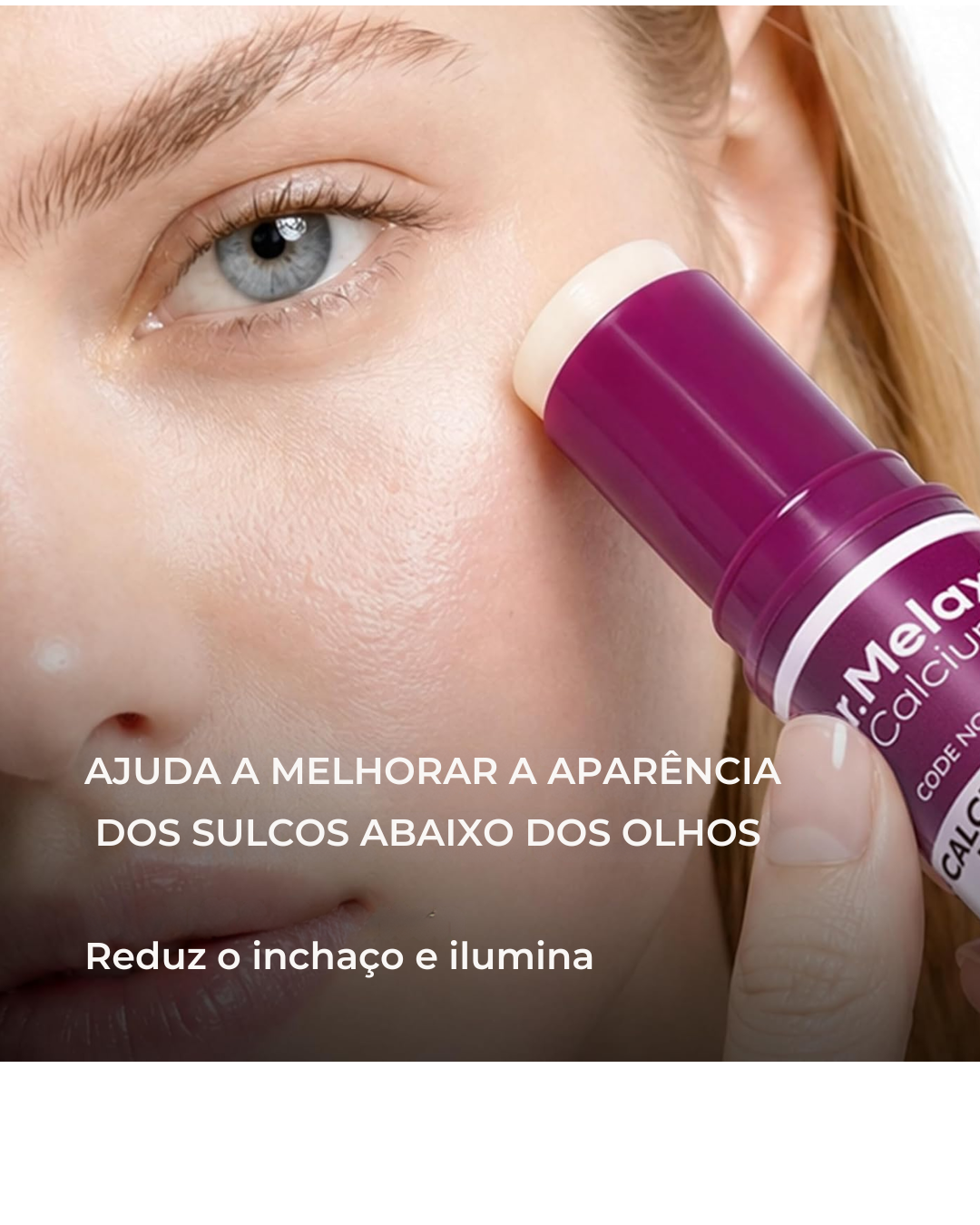 Bastão Firmador de Colágeno Dr.Melaxin com Cálcio e Adenosina para Linhas Finas nos Olhos, Rosto e Pescoço