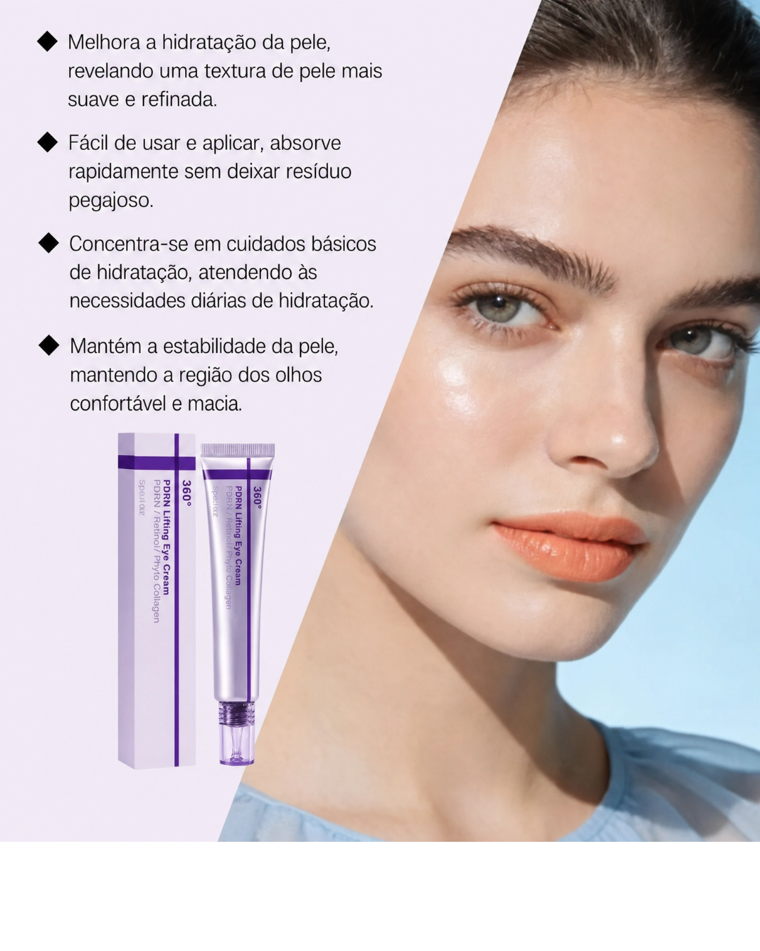 Creme para os Olhos Centellian 24 PDRN Retinol,  Anti-Envelhecimento, Lifting e Firmador, Sérum de Colágeno, Removedor de Olheiras e Inchaço
