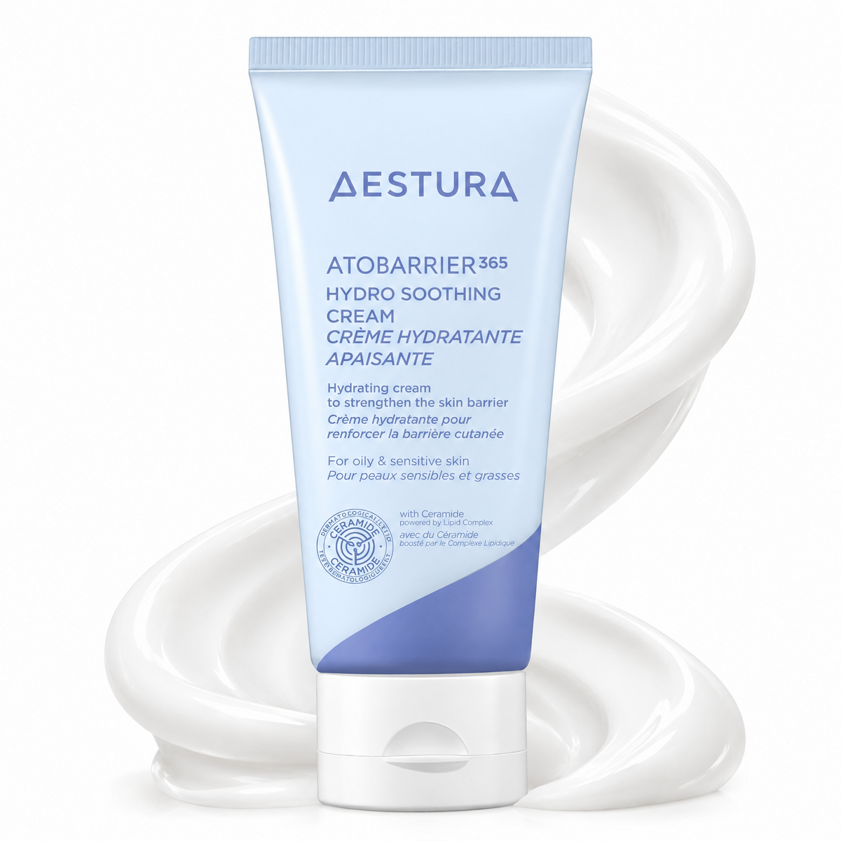 AESTURA Atobarrier365 Water Cream 80ml – Hidratante Facial Coreano Refrescante com Ceramidas e Ácido Hialurônico para Peles Oleosas, Mistas e Sensíveis