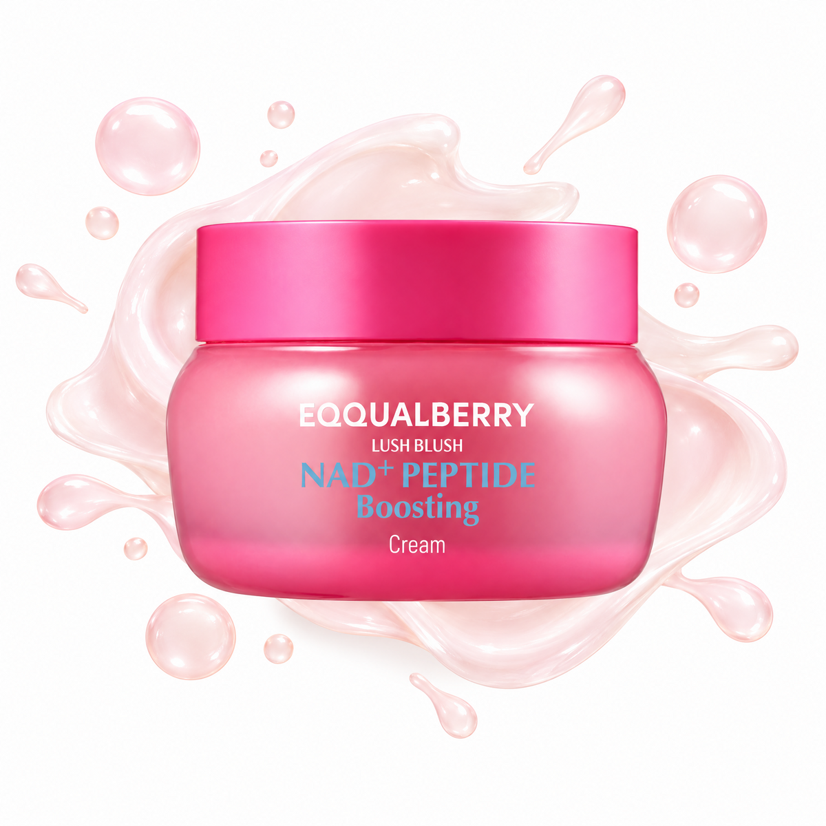 EQQUALBERRY Creme Revitalizante com NAD+ 5% e 13 Peptídeos – Firmeza, Lifting e Cuidado Antissinais  Rosto e Corpo