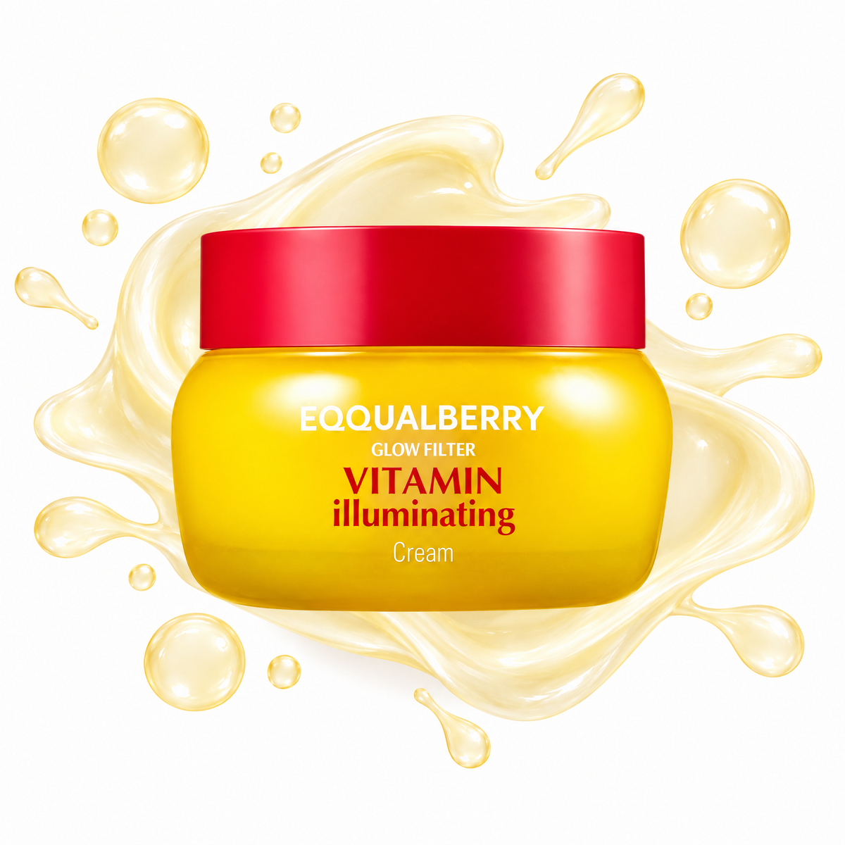 EQQUALBERRY Creme Iluminador com Vitamina C, Niacinamida 5% e TXA 3% – Hidratação, Manchas e Barreira Cutânea