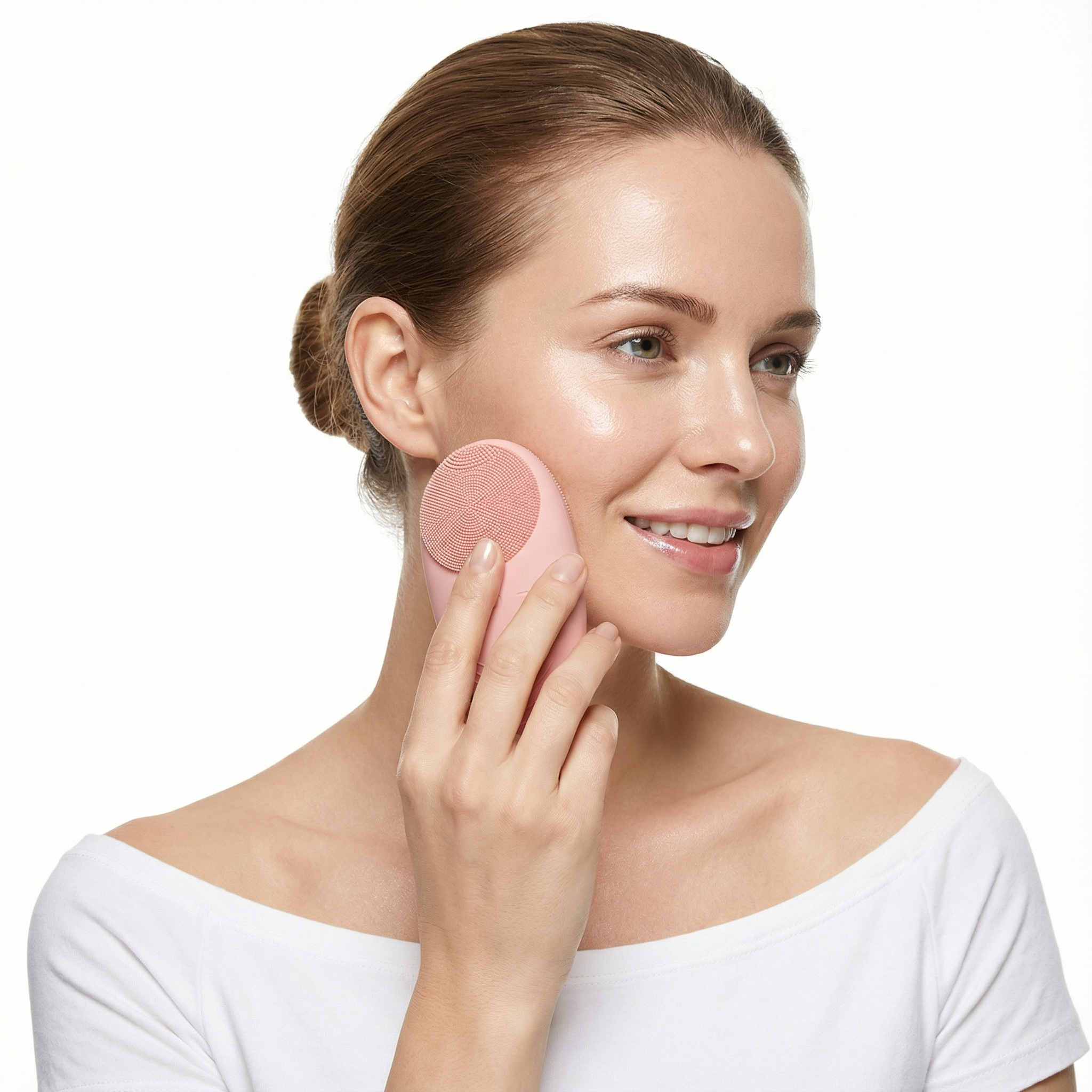 Escova de Limpeza Facial Elétrica de Silicone - À Prova d’Água, Limpeza Profunda e Massageador de Poros