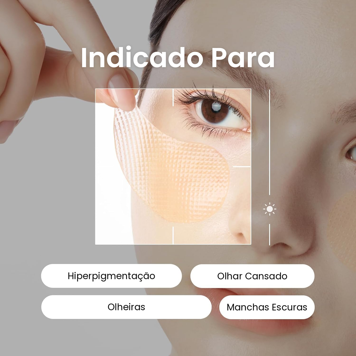 Patch para Olheiras Abib Glutathione Ácido Kójico Máscara Olhos Iluminadora Coreana 60 Unidades