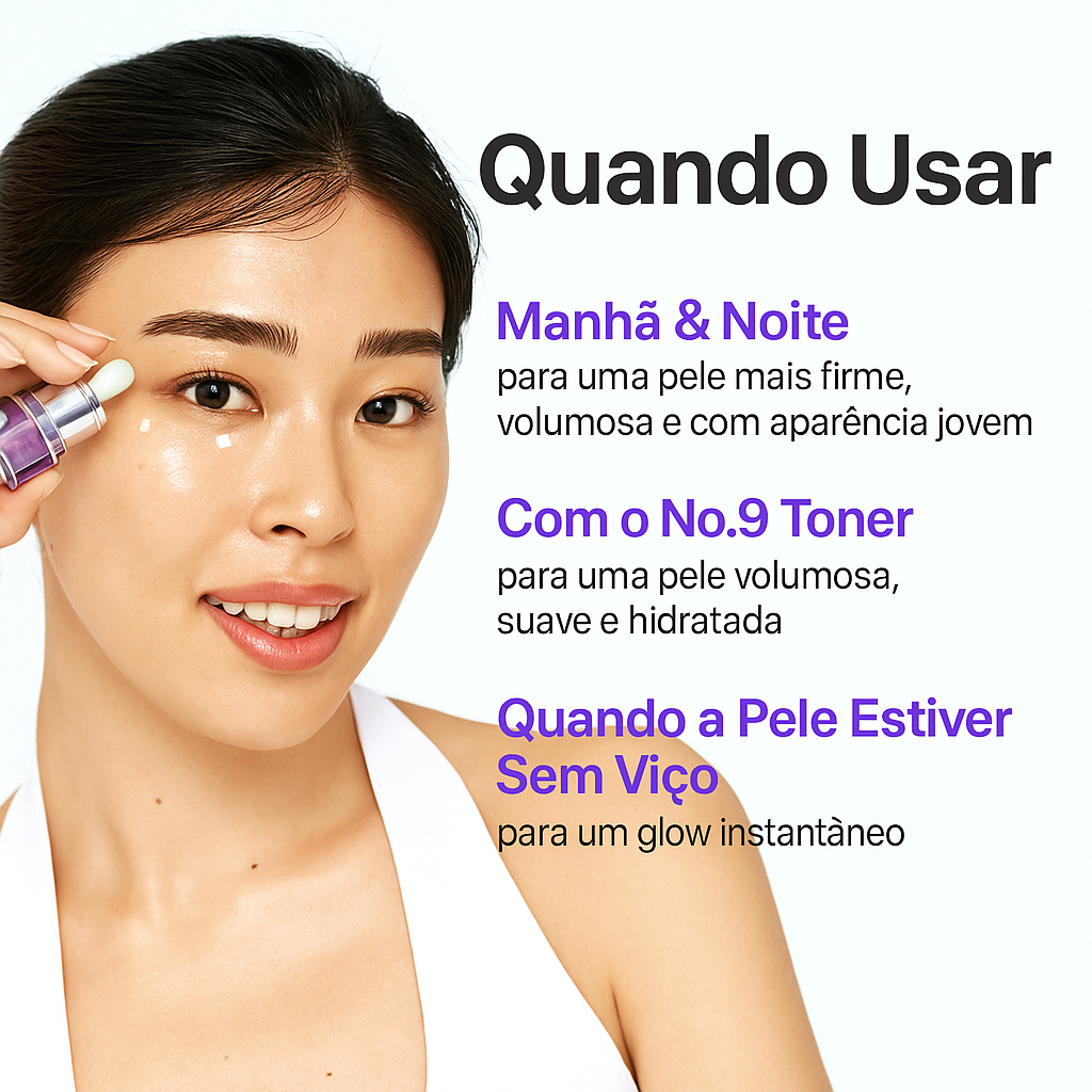 Numbuzin No.9 NAD+ BIO Lifting-sil Essence com 50 Peptídeos para Firmeza, Luminosidade e Linhas Finas – 50 ml