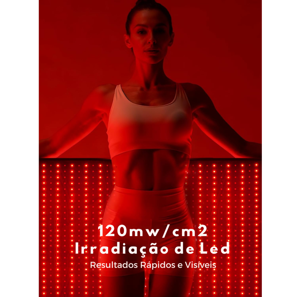 Tapete de Luz Led para Tratamento Corporal de Alívio da dor muscular e Relaxamento