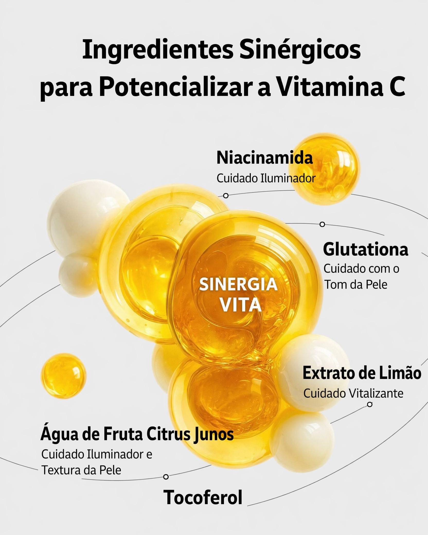 VT Cosmetics Creme Facial em Cápsulas de Vitamina C e Astaxantina para Luminosidade, Hidratação e Tom Irregular