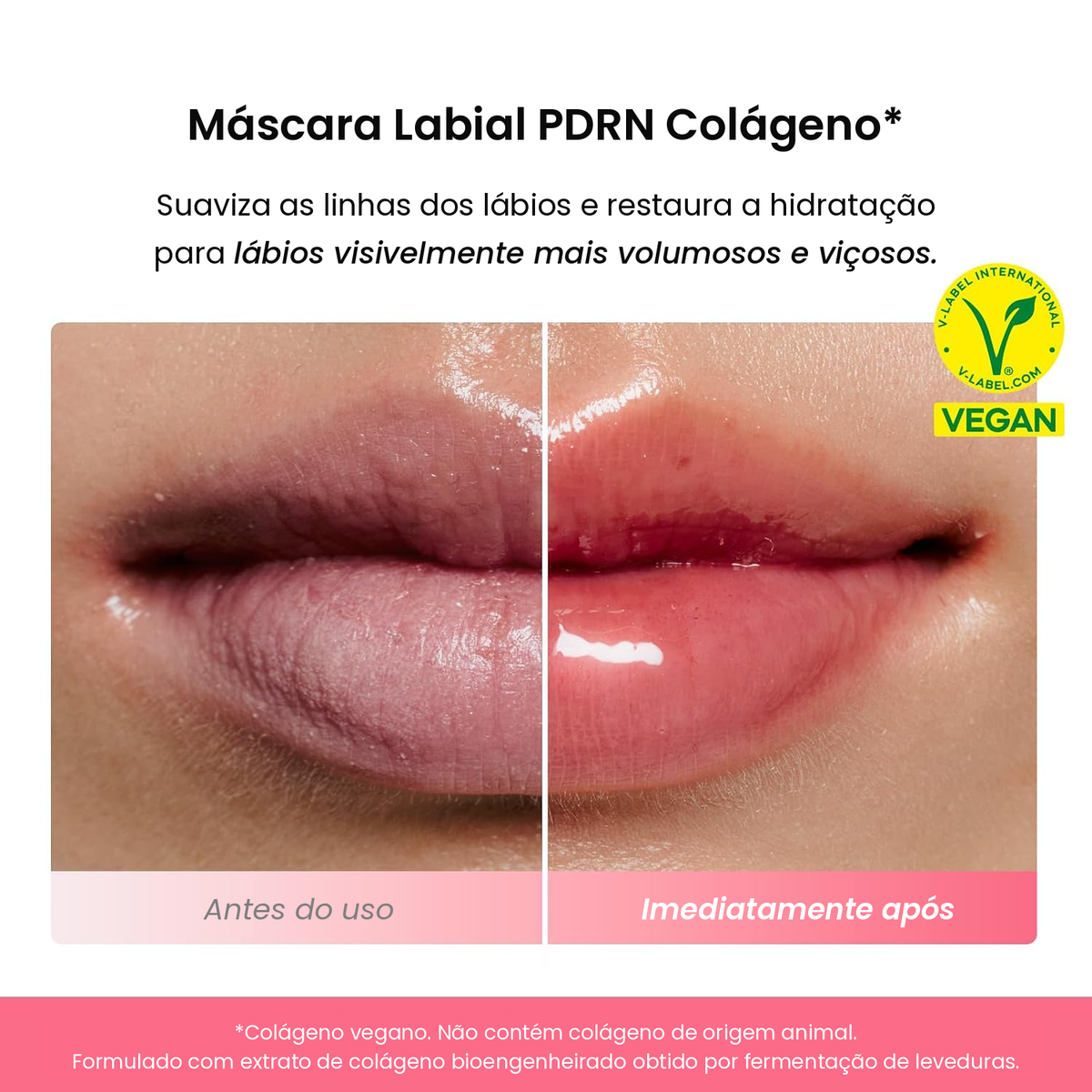 Máscara Labial Abib PDRN Colágeno Vegano Glazed Jelly Hidratante Lábios Ressecados
