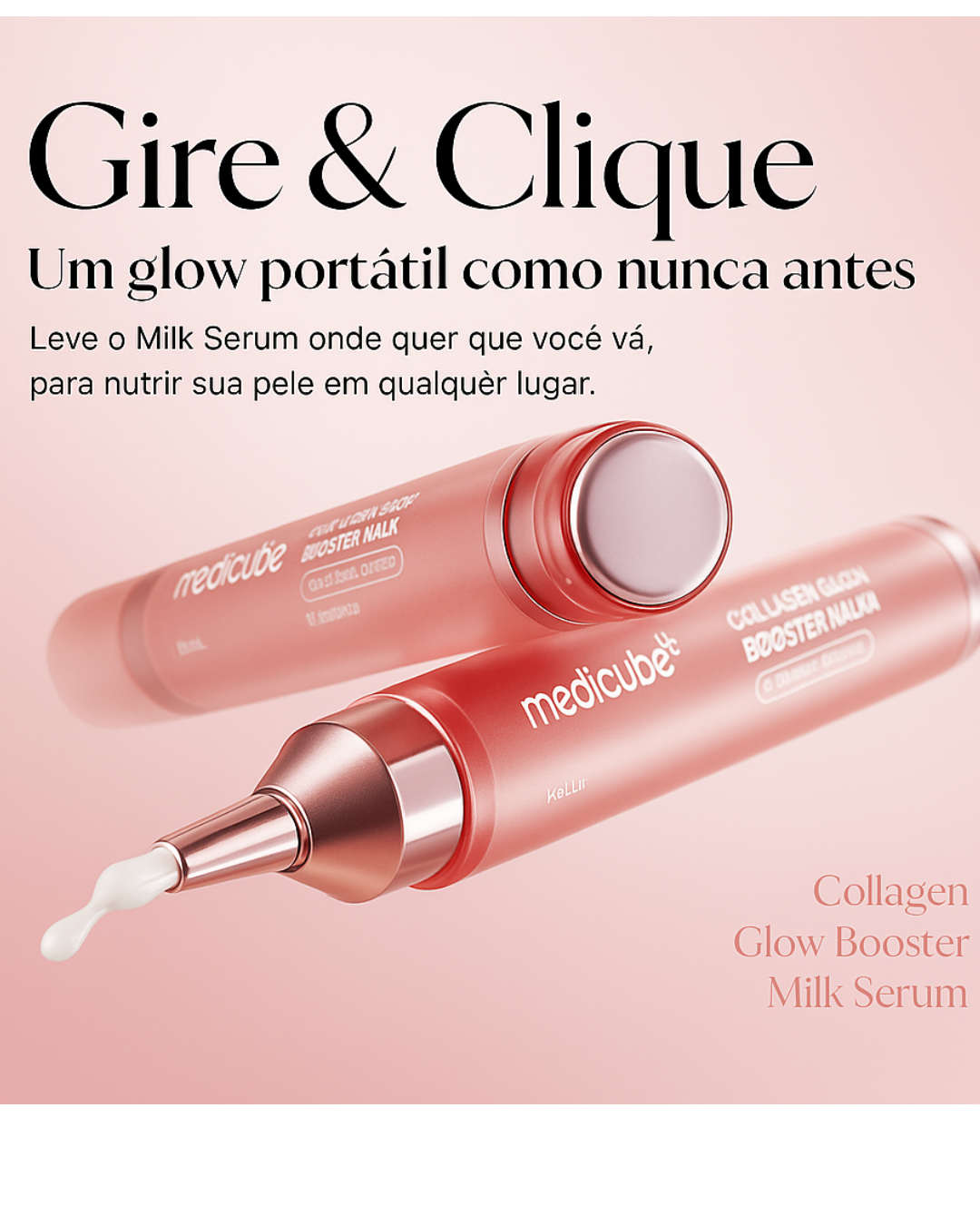 Medicube Colageno Glow Booster com Niacinamida, Proteína do Leite e Colágeno Hidrolisado